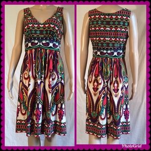 Oleg Cassini Multi Colored sundress